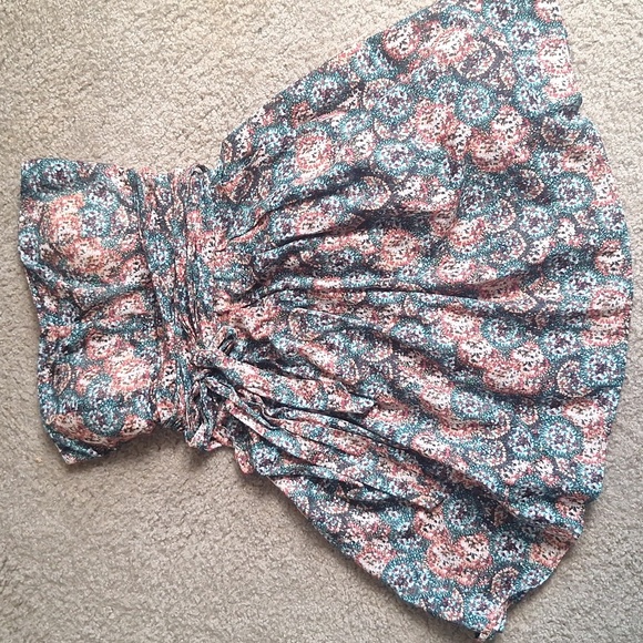 AmericanRag Floral Strapless Dress, Size Small 100% Cotton - Picture 8 of 8